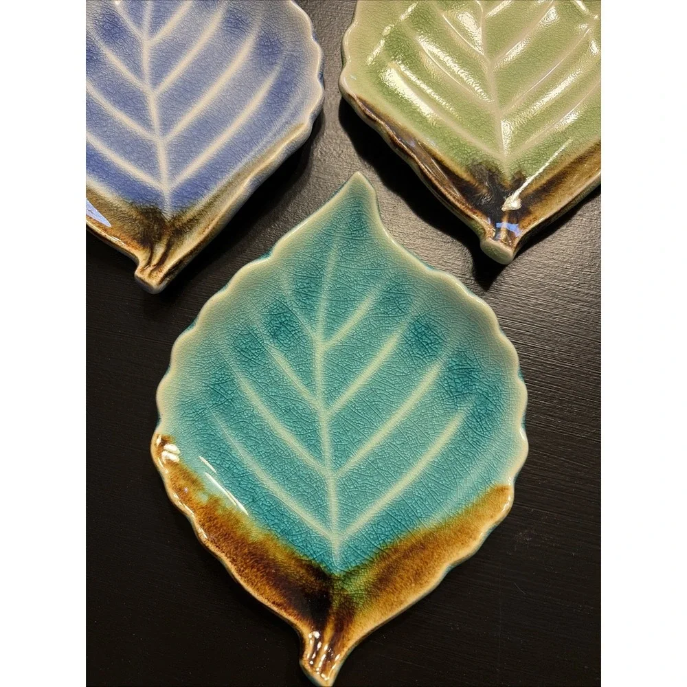 Japanese Small Side Sushi/Dishes Trinket Dishes Set of Three